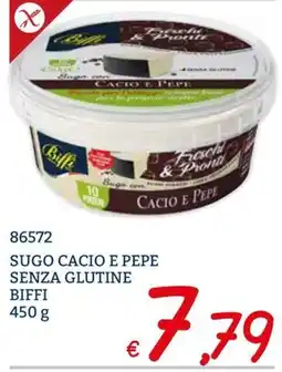 Zona Sugo cacio e pepe senza glutine Biffi offerta