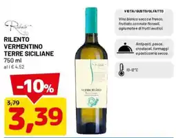 DPiù Rilento Vermentino Terre Siciliane offerta