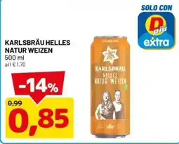 DPiù Karlsbräu Helles Natur Weizen offerta