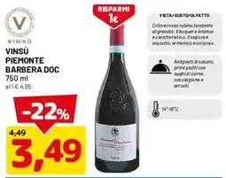DPiù Vinsù Piemonte Barbera DOC offerta