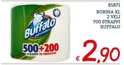 Zona Bobina XL 2 veli Buffalo offerta