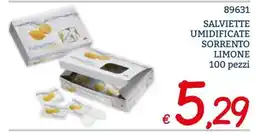 Zona Salviette umidificate Sorrento limone offerta