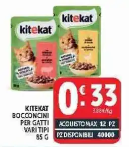 Deco Supermercati Kitekat bocconcini per gatti offerta