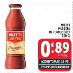 Deco Supermercati Mutti Passata di pomodoro offerta