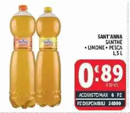 Deco Supermercati Sant'anna santhè limone pesca offerta