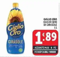 Deco Supermercati Giglio Oro olio di semi di girasole offerta
