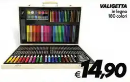 Iper Super Conveniente Valigetta in legno offerta