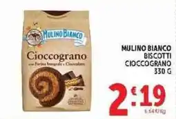 Deco Supermercati Mulino Bianco Ciocograno offerta