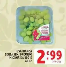 Deco Supermercati Uva bianca senza semi premium offerta