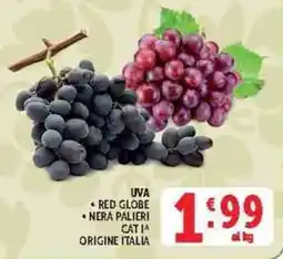 Deco Supermercati Uva red globe nera palieri offerta