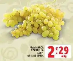 Deco Supermercati Uva bianca pizzutella offerta