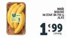 Deco Supermercati Decò banane offerta