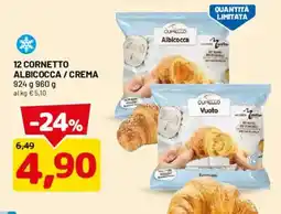 DPiù Cornetto Albicocca Crema Cupello offerta