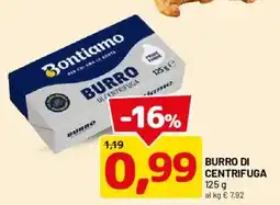 DPiù Bontiamo burro di centrifuga offerta