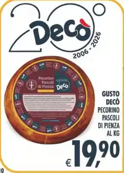 Deco Iperstore Gusto Decò Pecorino Pascoli di Pienza offerta