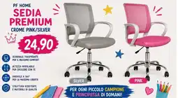 A Casa Mia Sedia Premium Cromepink/Silver offerta