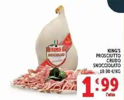 Deco Supermercati King's prosciutto crudo snocciolato offerta