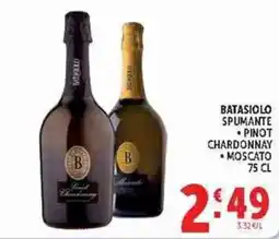 Deco Supermercati Batasiolo spumante pinot chardonnay moscato offerta
