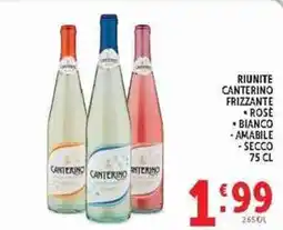 Deco Supermercati Canterino frizzante rosé bianco amabile secco offerta