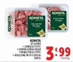 Deco Supermercati Kometa di suino offerta
