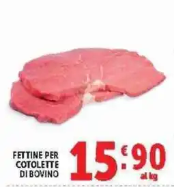 Deco Supermercati Fettine per cotolette di bovino offerta