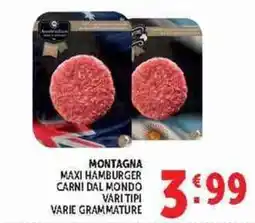 Deco Supermercati Montagna maxi hamburger offerta