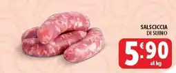 Deco Supermercati Salsiccia di suino offerta