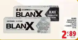 Deco Supermercati Blanx dentifricio sbiancante black offerta