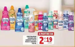 Deco Supermercati Coccolatevi essenza per ambienti spray rosa e geranio offerta