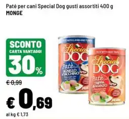 Iper La Grande Paté per cani Special Dog offerta