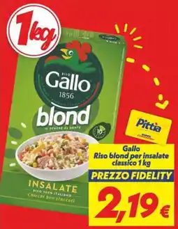 Iper Super Conveniente Gallo Riso blond per insalate classico offerta
