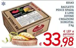Zona Bauletti pesce spada e lime divine creazioni offerta