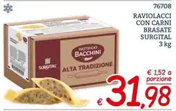 Zona Raviolacci con carni brasate Surgital offerta