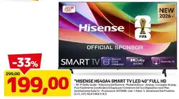 DPiù Hisense HS40A4 Smart TV LED 40" Full HD offerta
