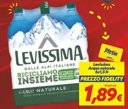 Iper Super Conveniente Levissima Acqua naturale offerta