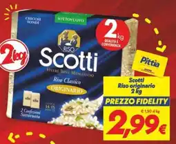 Iper Super Conveniente Scotti Riso Classico Originario offerta