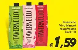 Iper Super Conveniente Tavernello Vino bianco/rosso/rosato offerta