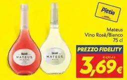 Iper Super Conveniente Mateus Vino Rosé/Bianco offerta