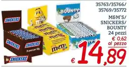 Zona M&M'S/ SNICKERS/ BOUNTY offerta