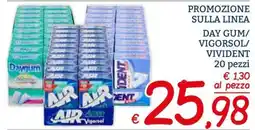 Zona Day gum/Vigorsol/Vivident offerta