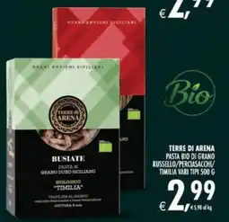 Deco Iperstore Terre di Arena pasta bio di grano offerta