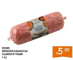 Zona Impasto Salsiccia Classico Viani offerta