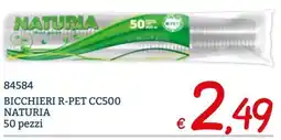 Zona Bicchieri r-pet cc500 naturia offerta