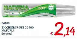 Zona Bicchieri r-pet cc400 naturia offerta