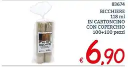Zona Bicchiere in cartoncino con coperchio offerta