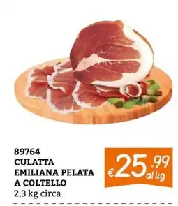 Zona Culatta Emiliana pelata a coltello offerta