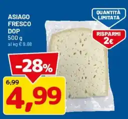 DPiù Asiago fresco DOP offerta