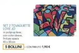 DPiù Tovagliette Love Jo offerta