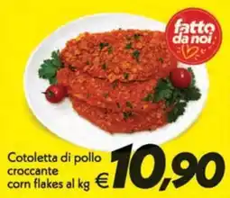 Iper Super Conveniente Cotoletta di pollo croccante corn flakes offerta