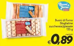 Iper Super Conveniente Buoni di Forno Sfogliatine zuccherate/glassate offerta
